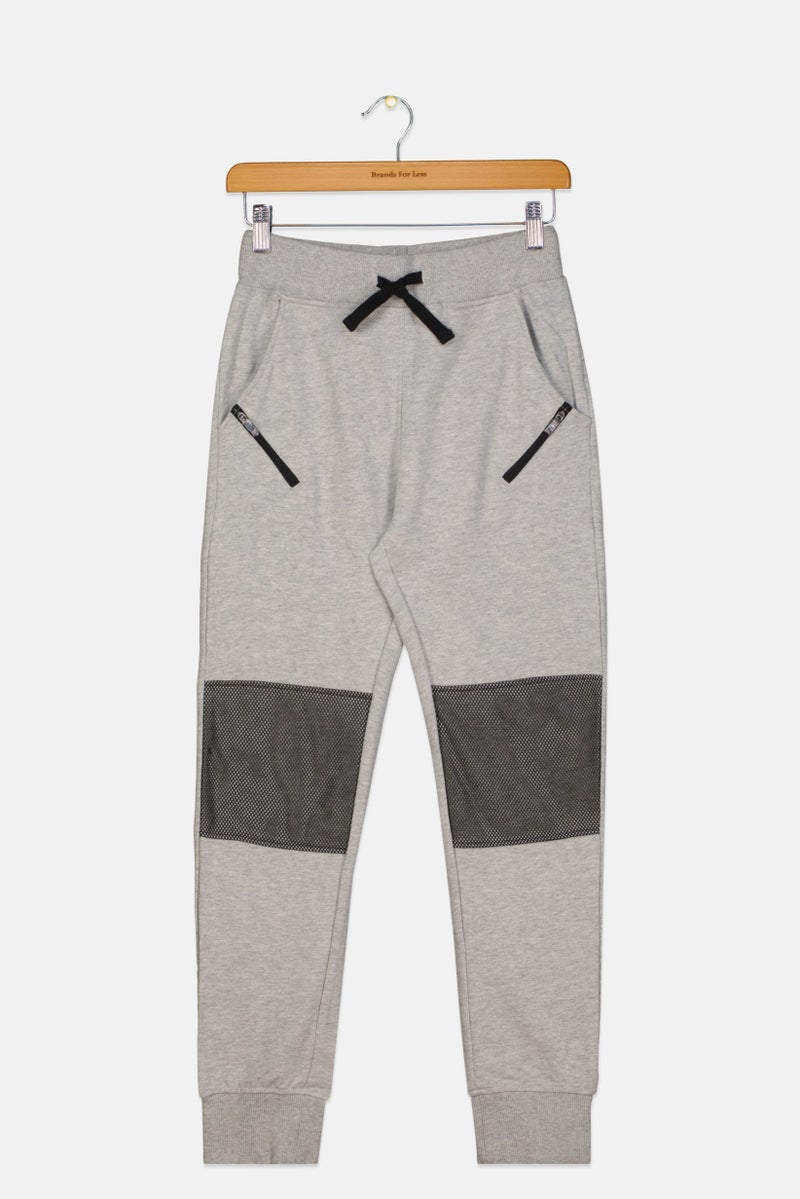 Scuderia Ferrari Kids Girl Fleece And Mesh Pants, Grey/Black  - Image 1