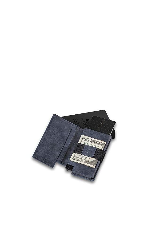 SYOSI Parliament - Slim Leather Wallet - RFID Blocking - Quick Card Access - Image 3