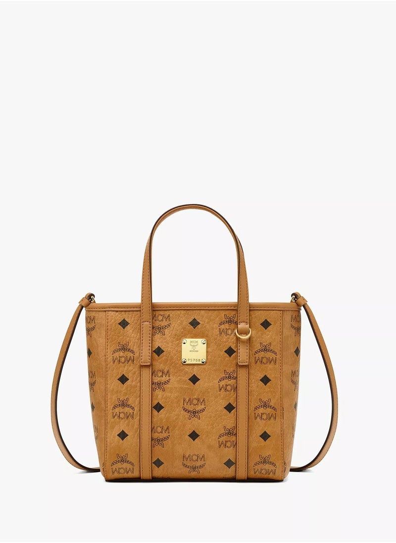 MCM Toni Top-Zip Shopper in Visetos - Image 1