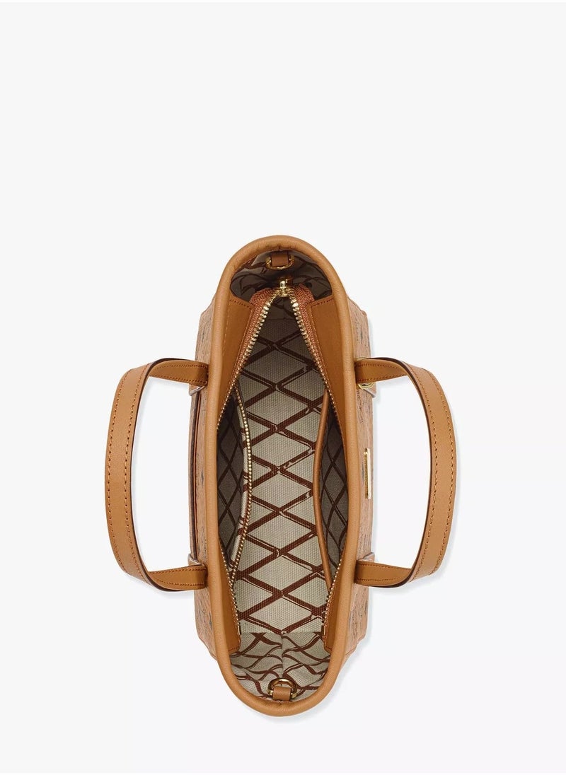 MCM Toni Top-Zip Shopper in Visetos - Image 4