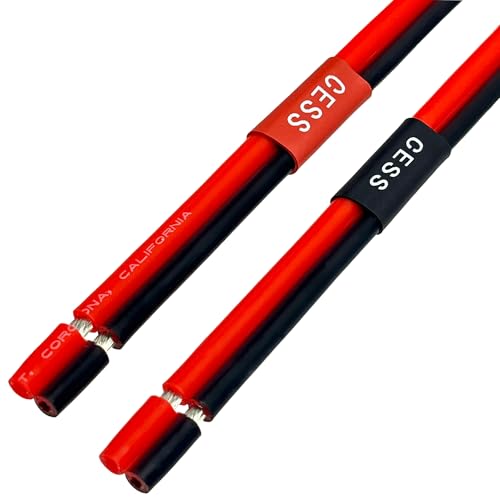 CNCESS CESS-064-1f Speaker Cables to RCA Plugs Adapter, 2-Channel, 14 AWG Speaker Wire, RCA Male to Speaker Termination Leads, High-Level Signal (1 Foot) - Image 4