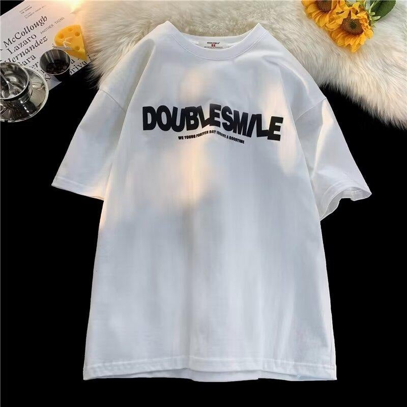 Breathable White Pure Cotton Short-sleeved T-shirt Men's and Women's Summer American-style Vibe High-street Duffy Handsome T-shirt Fashion Brand Half-sleeved Clothes - Image 5