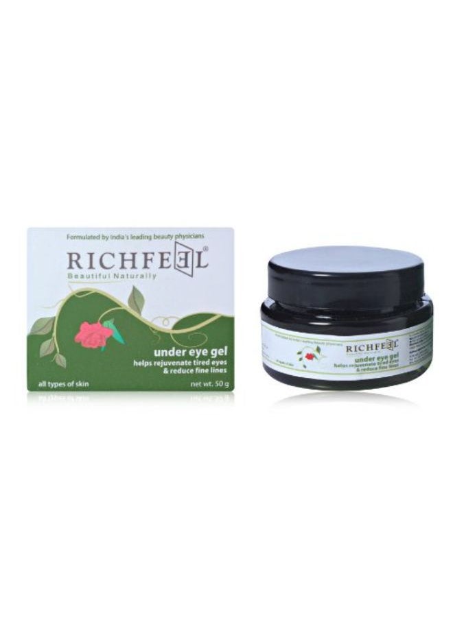 Richfeel جل كريم تحت العين لعلاج الهالات السوداء والانتفاخات تحت العين للرجال والنساء، 50 جرام  - Image 1
