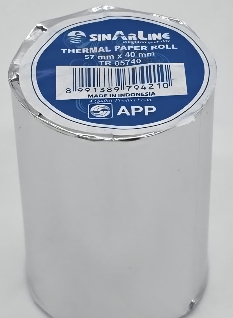 SINARLINE 10 PCS Sinarline Credit card Machine Size 57mm x 40mm Thermal Roll - Image 2