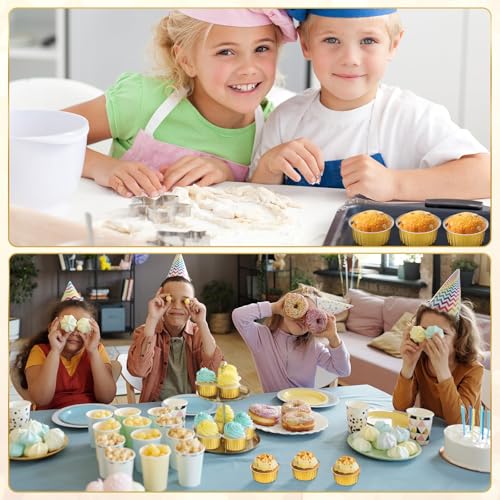 DNY Gold Aluminum Foil Baking Cups with Lids – 50 Pack Disposable Ramekins for Muffins, Cupcakes, Flan, Creme Brulee, Mini Cakes – Dessert Containers for Parties & Weddings - Image 5
