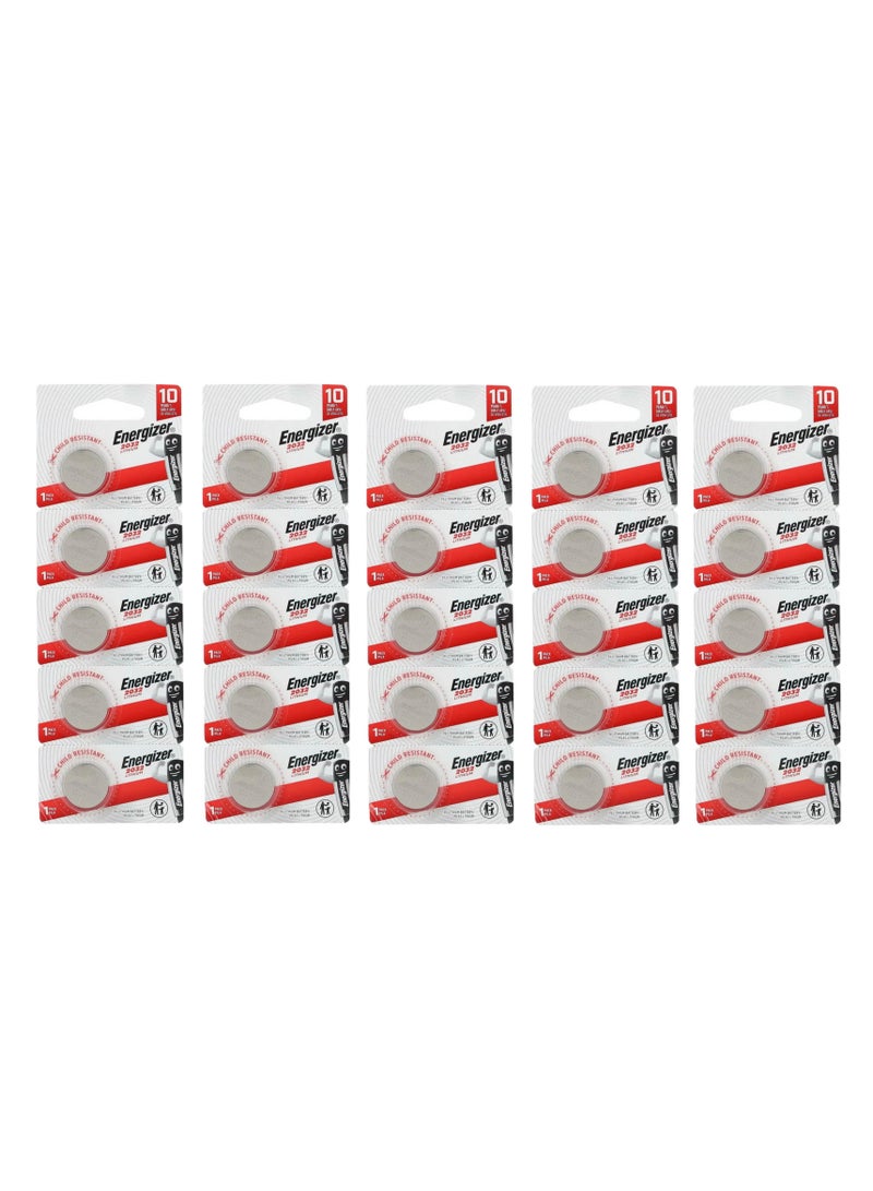 Energizer 25-Pieces Energizer CR2032 Batteries Lithium 3V