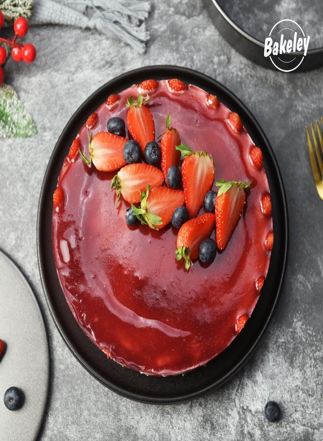 Bakeley Round Cake Pan, 8-Inch Non-Stick with Removable Loose Bottom Chiffon Bakeware for Oven (Black) - Image 4