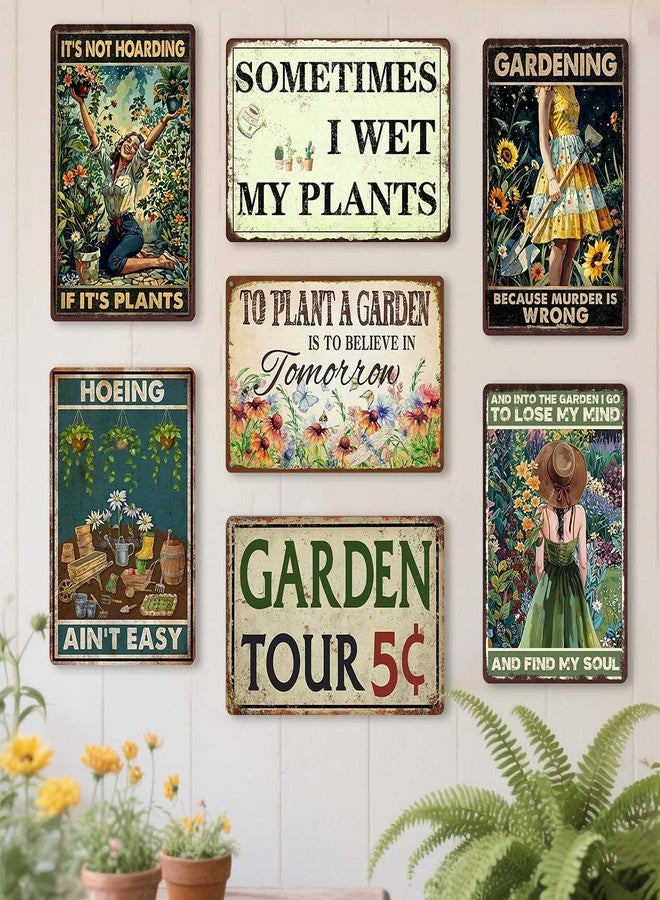 Ykfss Funny Metal Garden Signs Outdoor Decor 12x8 Inch - Vintage Garden Tin Sign For Outside, Unique Gardening Gifts for Women, Greenhouse Decor & Yard Decorations Outdoor Patio Signs for Plant Lovers - Image 5