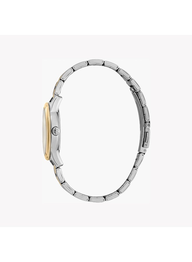Esprit Women's Silver & Gold Stainless Steel Watch, Silver Dial | Es1l057m0035 - Image 2