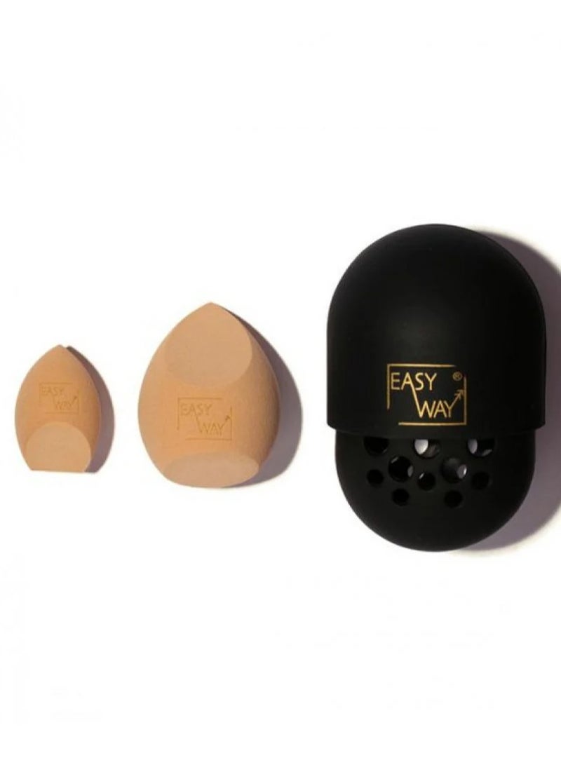 EASY WAY Contour Sponge And Foundation Sponge Set With Case - Image 2