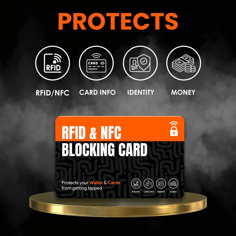 Tinydabba NFC Blocking Cards (2-Pack) | Ultra Thin Contactless Card Protector for Wallets & Passport Holders | Perfectly fits in Any Wallet or Purse | Men & Women | Smart & Slim fits in Wallet/Purse - Image 3