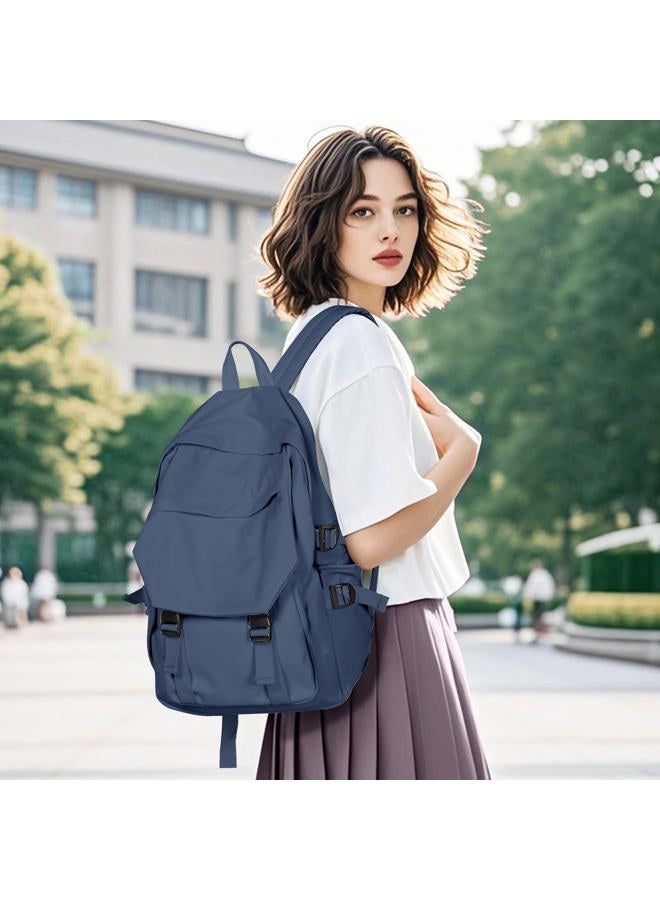 coowoz Lightweight School Bag College Laptop Backpack for Men Women Travel bag High School Middle Bookbag for Boy Girls, Blue Purple, Small - Image 4