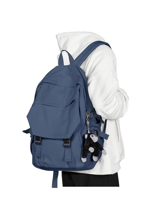 coowoz Lightweight School Bag College Laptop Backpack for Men Women Travel bag High School Middle Bookbag for Boy Girls, Blue Purple, Small - Image 1