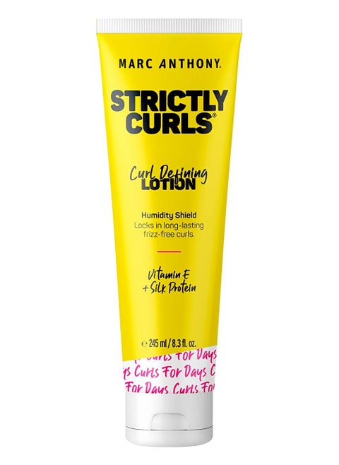 Marc Anthony Strictly Curls Curl Defining Styling Lotion, 8.3 Ounce Tube with Silk Protein and Vitamin E for Curl Definition