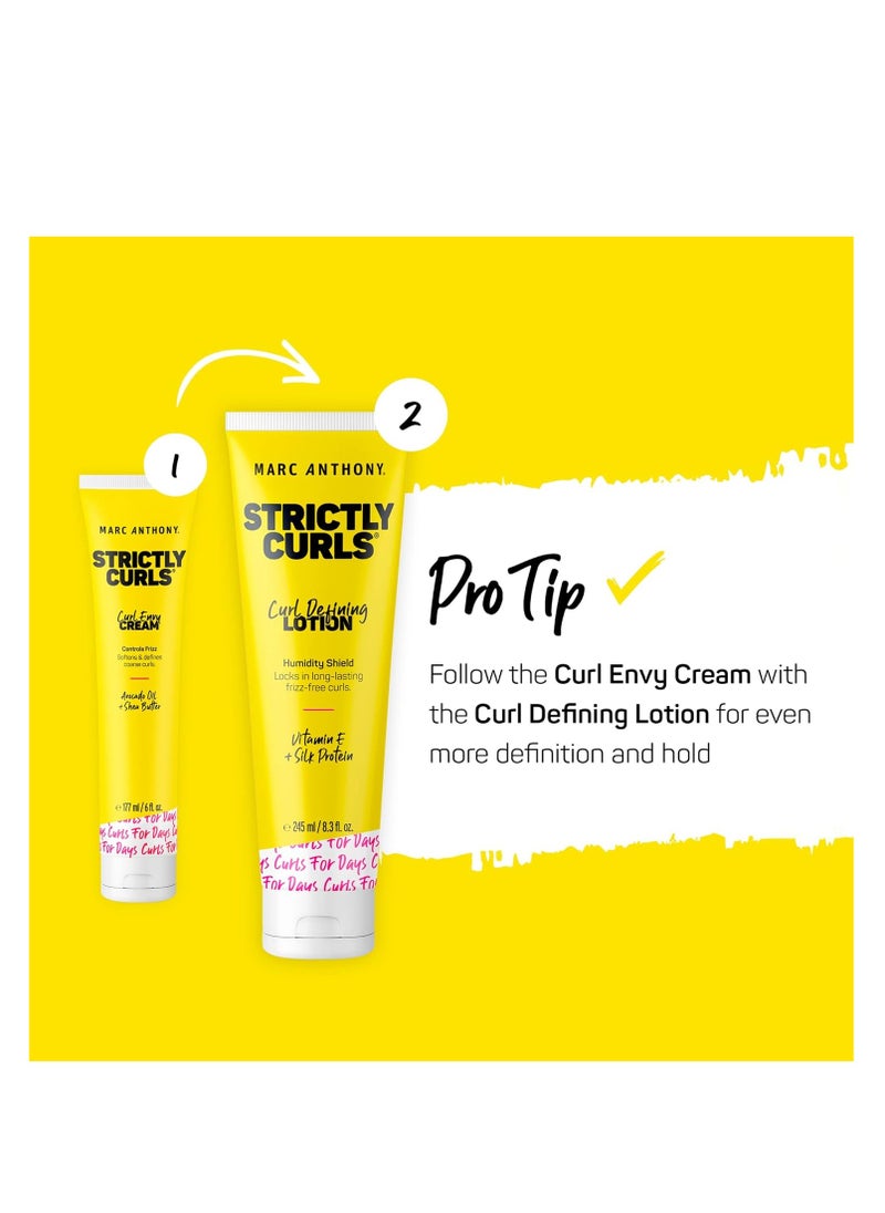 MARC ANTHONY - Marc Anthony Strictly Curls Curl Defining Styling Lotion, 8.3 Ounce Tube with Silk Protein and Vitamin E for Curl Definition - Image 1
