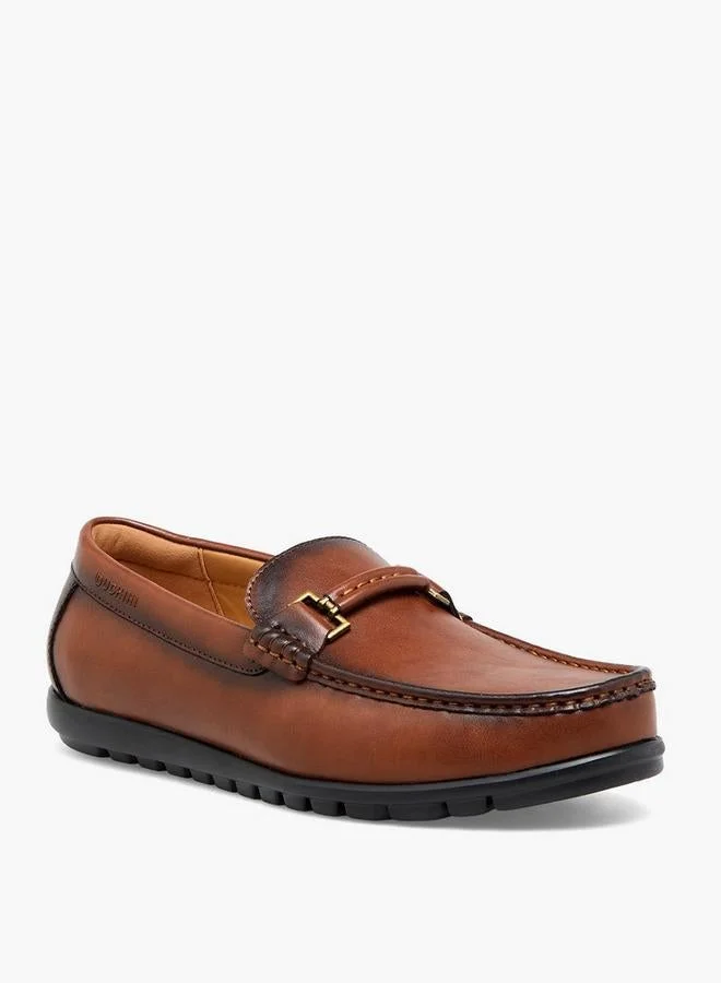 Duchini Men Metallic Accent Loafer