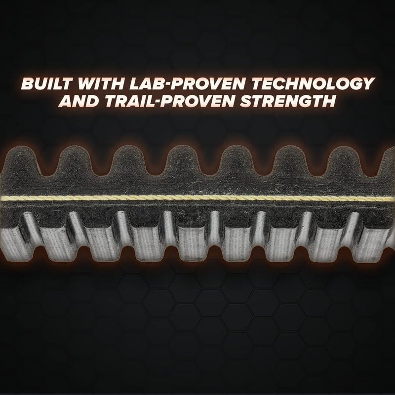 SuperATV Heavy-Duty Extreme Badass CVT Drive Belt Compatible with Can Am Commander & Maverick Models, Aramid Fiber Cord and High Strength Rubber, Flexible, Smooth Engagement, Higher Power Transfer - Image 3