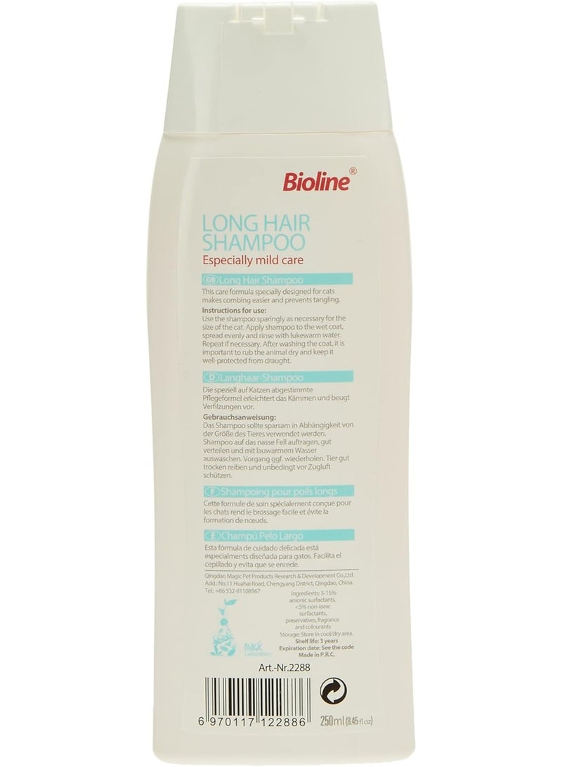 Bioline Long Hair Shampoo Cat, 250 Ml - Image 2