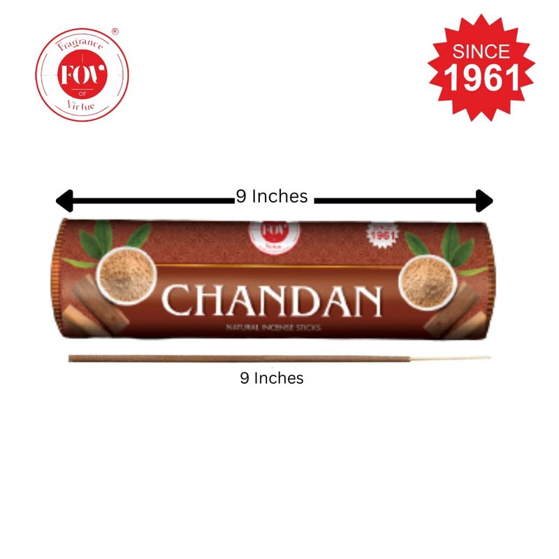 Fragrance OF Virtue Fragrance of VirtueChandan AgarbattiWoody Meditative Fragrance for Pooja and Daily Use Pack of 2 320 Sticks 450gm  - Image 2