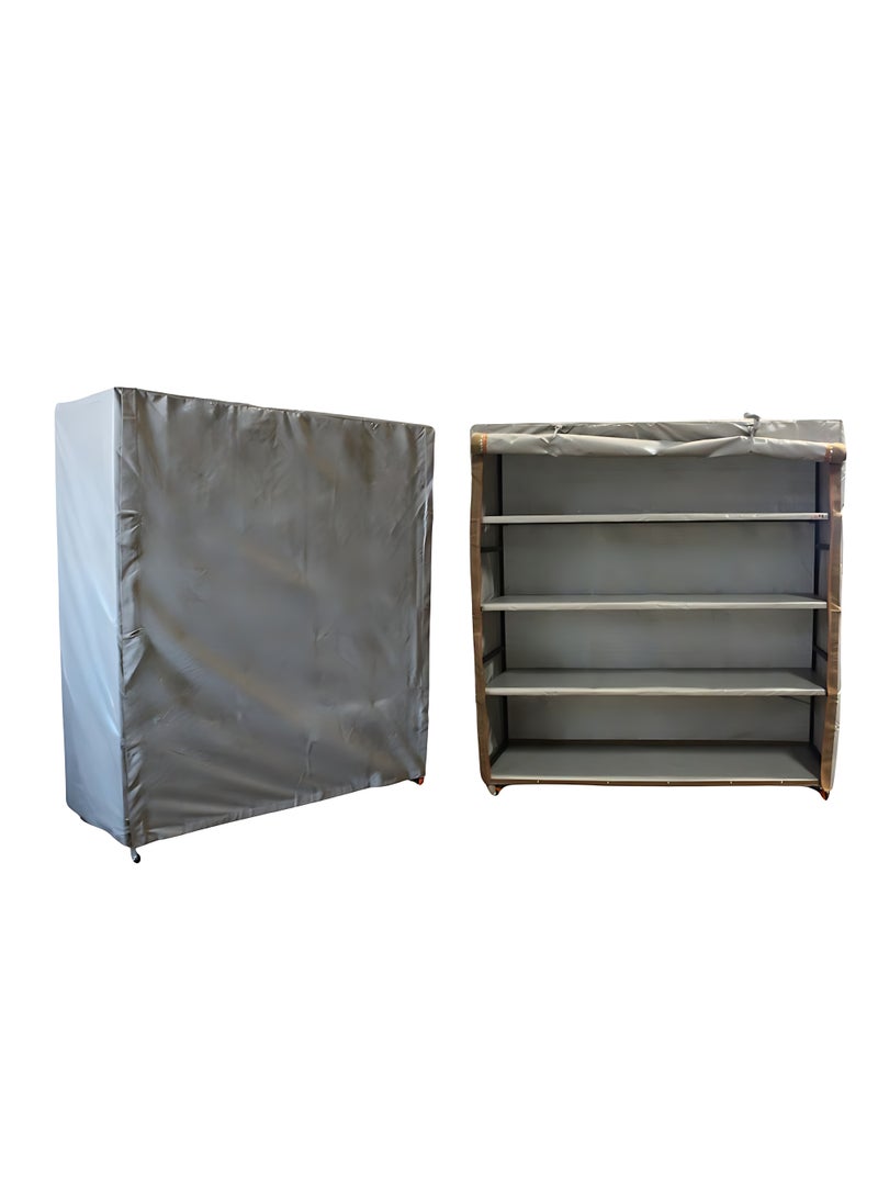 Bin Amaar Storage Cabinet with 4 Shelves | Outdoor Storage Cabinet | Outdoor Storage Cabinet 2 Meters Height 2 Meter Length Deep 65cm Water Resistant PVC - Image 3