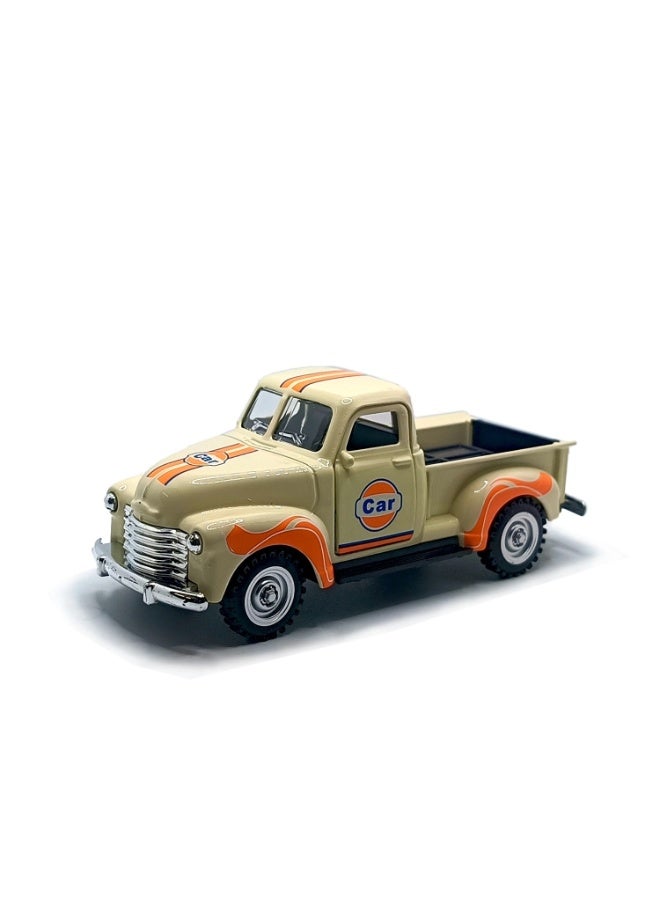 1950 Chevrolet 3100 Vintage Pickup Truck Model, Classic Retro Metal Body, Light Brown - Image 1