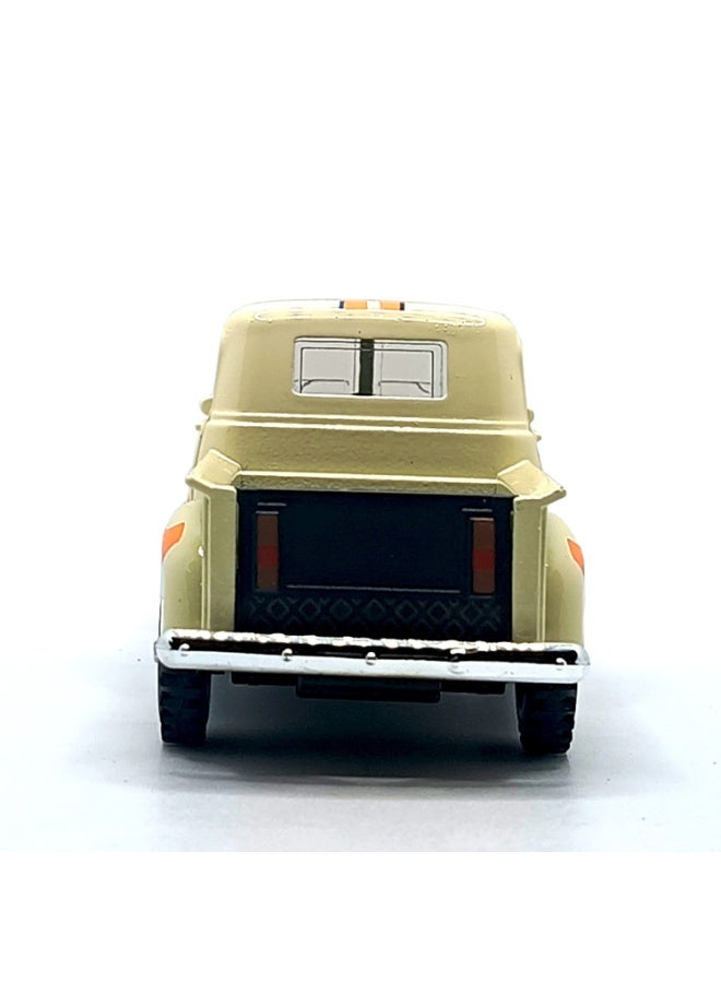 1950 Chevrolet 3100 Vintage Pickup Truck Model, Classic Retro Metal Body, Light Brown - Image 4