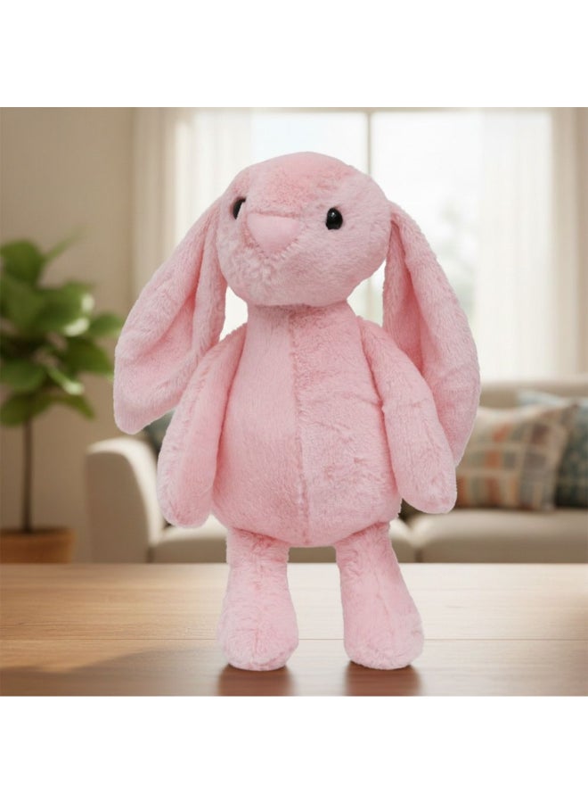 DANUBE HOME 33 cm Pink Plush Bunny with Floppy Ears – Adorable Soft Toy Rabbit, Cuddly Stuffed Animal, Ideal Gift for Girls, Baby & Kids - Image 1