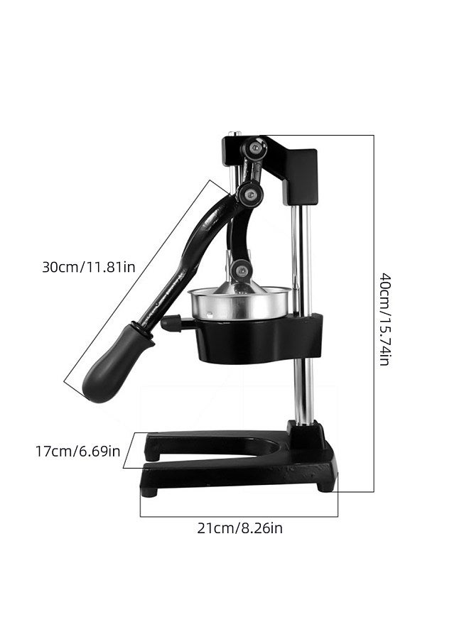 Hand Press Juicer Machine Kitchen Cast-Iron Orange Juice Squeezer Commercial Heavy-Duty Countertop Stainless Steel Sturdy Manual Citrus Press  - Image 2