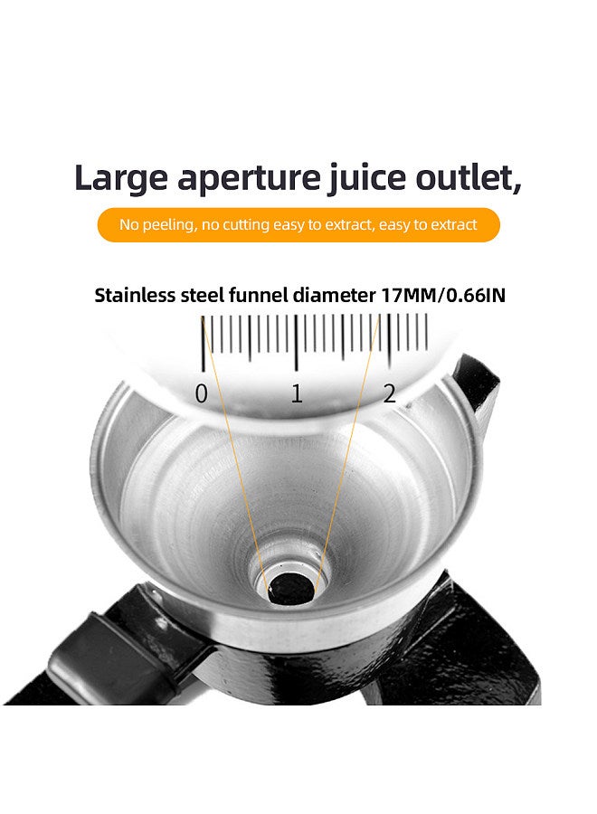 Hand Press Juicer Machine Kitchen Cast-Iron Orange Juice Squeezer Commercial Heavy-Duty Countertop Stainless Steel Sturdy Manual Citrus Press  - Image 3