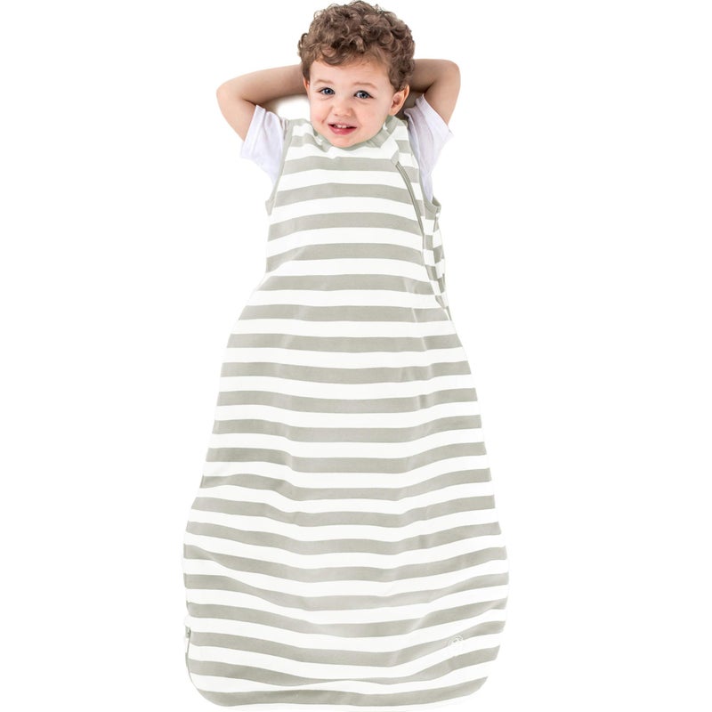 Woolino Ecolino Organic Cotton Baby Sleep Sack 2Way Zipper Baby Wearable Blanket Toddler Sleeping Bag Sack 1836 Months Silver 