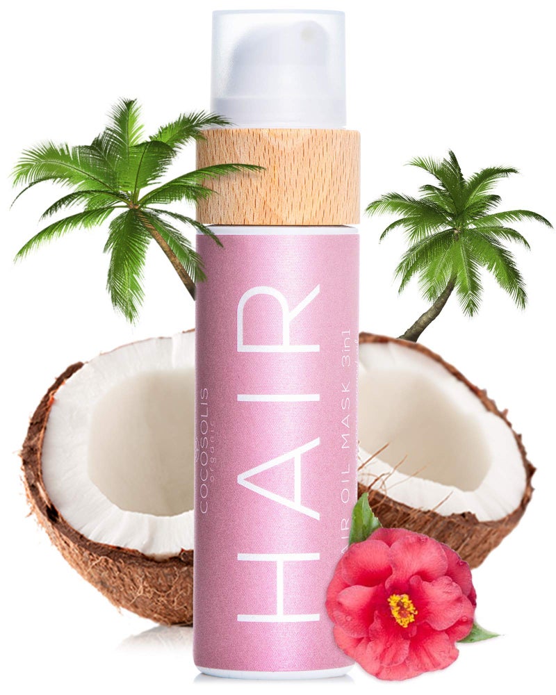 COCOSOLIS HAIR Oil Mask 3in1, Repairs Damaged Hair, Silky Soft and Radiant Hair, Stimulates Fast Hair Growth, Prevents Breaking, Split Ends and Tangles, Protects from Sun Damages - Image 1