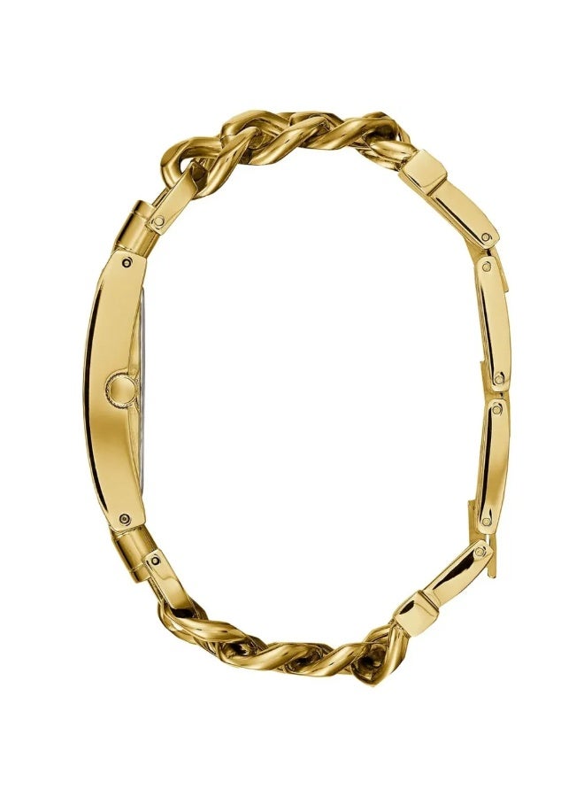 Guess Ladies Mod Heavy Metal U1117L5 – Gold Stainless Steel Chain Bracelet Watch with Black Dial – 36 mm - Image 3