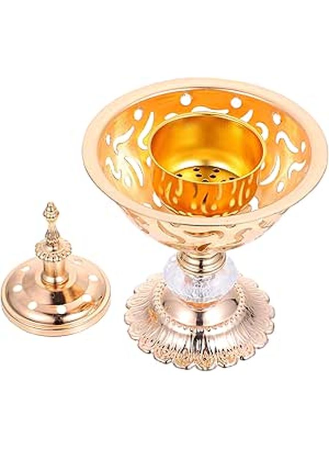 Hollow Iron Incense Burner For Meditation Outdoor Dining Home Festival Decoration - Image 1