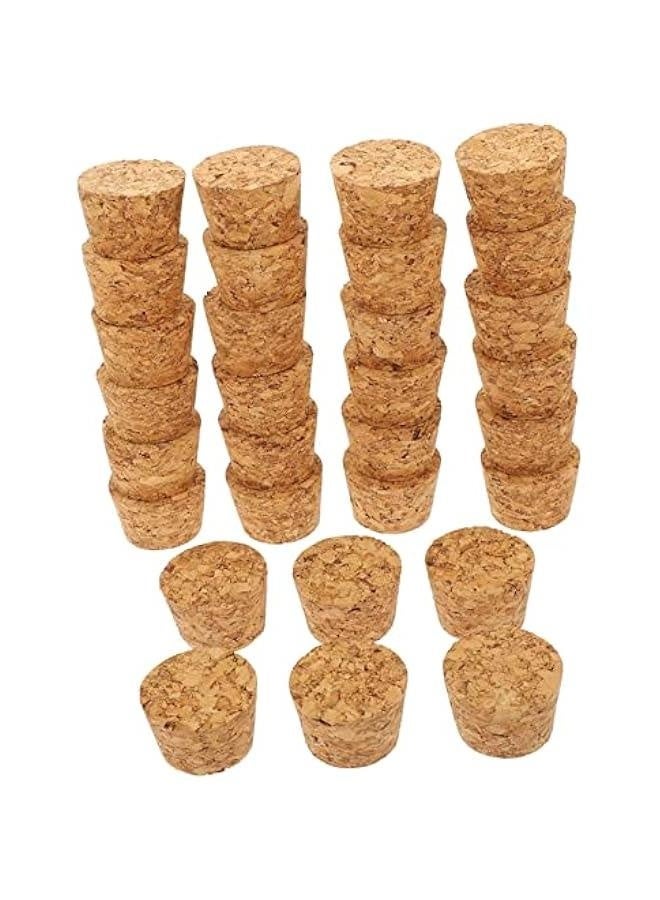 30pcs Glass Bottle Cork Small Corks Diy Cork Corks for Crafts Mini Corks Bottle Stoppers Bottle Caps for Crafts Multifunctional Cork Wine Bottle Sealing Cover Wine Cork Wood Plugs  - Image 1