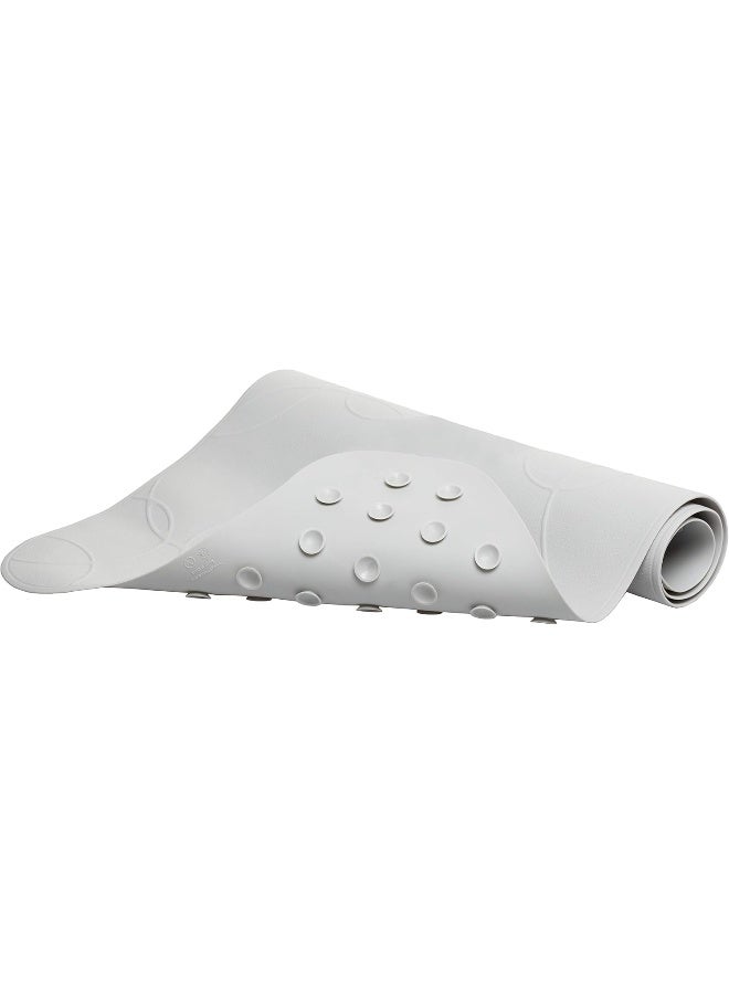 ubbi حصيرة استحمام للأطفال من أوبّي غير قابلة للانزلاق، أكواب شفط قوية، أساسيات وقت الاستحمام للأطفال، رمادي - Image 2