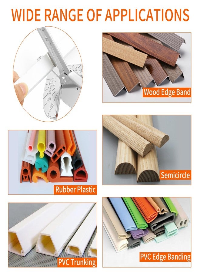 GARTOL Multi Angle Miter Shear Cutter - Multifunctional Trunking Shears for Angular Cutting of Moulding and Trim Multipurpose Quarter Round Cutter Adjustable at 45 To 135 Degree With Spare 10 Blades - Image 2