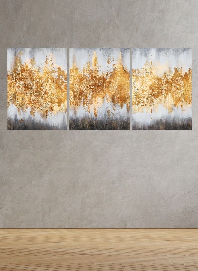 Marktna Decorative Wall Art Painting With an Abstract Design, 3Pieces,Size 120x60cm - Image 1