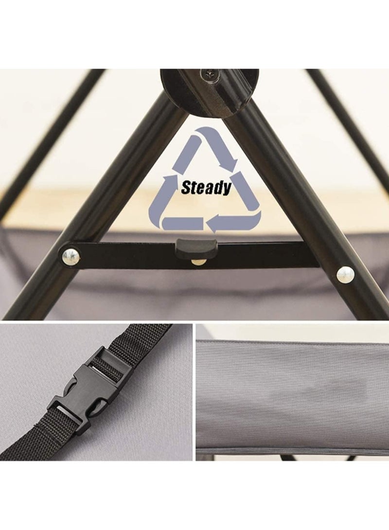 Baby Changing Table,Foldable, Portable,With Wheels, Height Can Be Adjusted In Three Steps,Waterproof Diaper Changing Table Pad Topper - Image 4