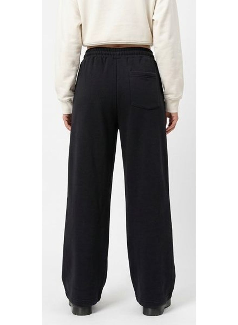 RAVIN Black Pleated Wide-Leg Fleece Sweatpants - Image 2