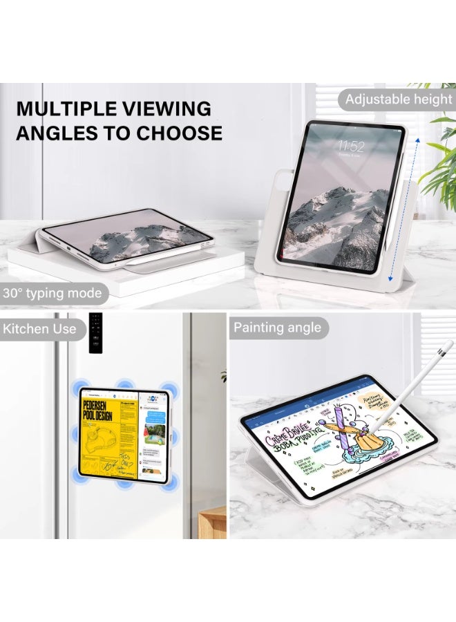 Cat - Cot CatCot Smart Case for iPad Pro 11 inch 2024 (M4) – Slim Protective Cover with Auto Sleep/Wake, Stand Function, and Full Body Protection (Grey) - Image 4