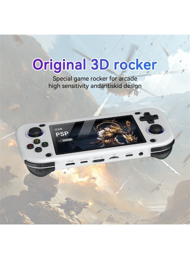 JAJEEK G28 64GB Handheld Game Console with 4.3-Inch HD IPS Display, Retro Portable Gaming System with Built-In Classic Games, Lightweight Travel-Friendly Gaming Device, Smooth Controls Console for Kids & Adults, Black Edition Retro Entertainment Player - Image 3