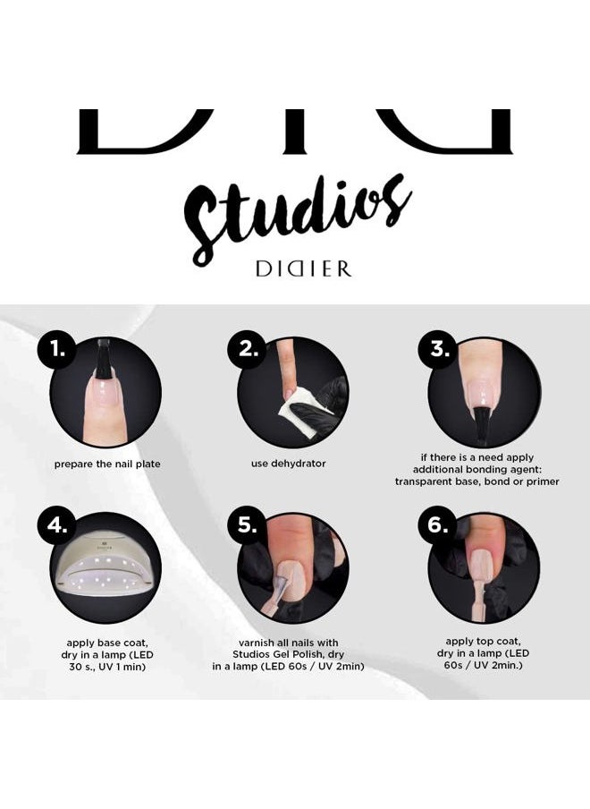 DIDIER LAB - Studios Gel Polish Hidden Luxury - Professional Manicure Pedicure Products - Rich Pigment for Complete Nail Coverage - Flawless Shine - Suitable for Beginners - UV Lamp - Gift for Women - Image 1