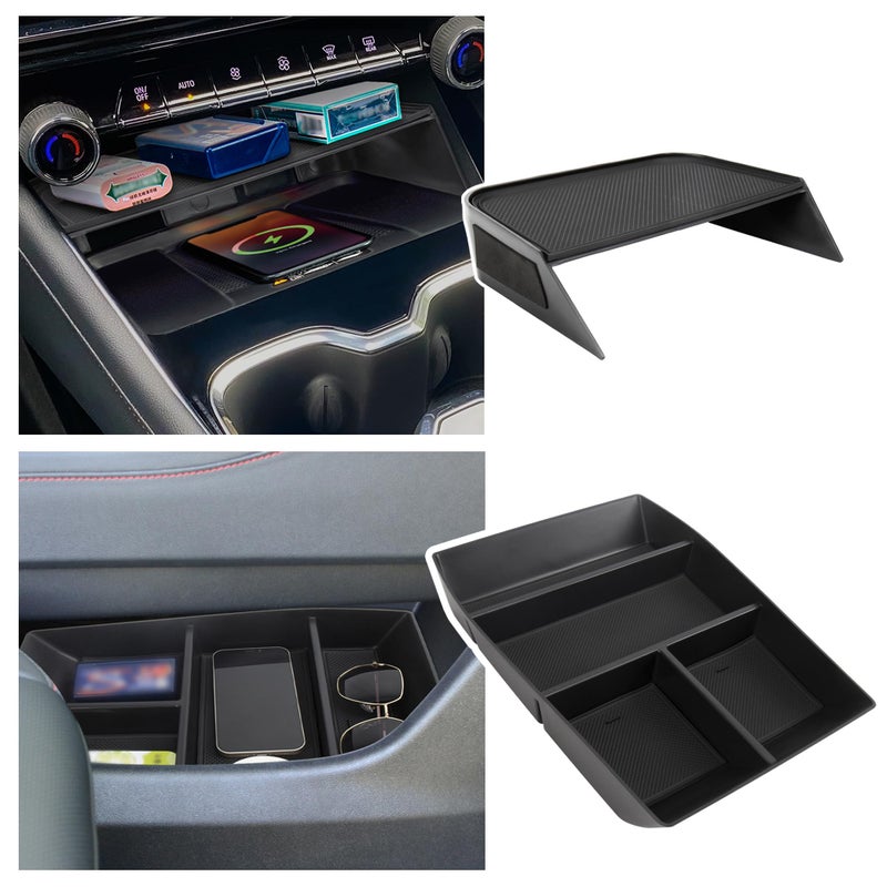 Sinminou Center Console Organizer Compatible with 2024-2026 Chevy Traverse Interior Accessories, Divider Compartment Tray and Center Console Bottom Storage Box; Not fit for 2024 Chevy Traverse Limited - Image 1