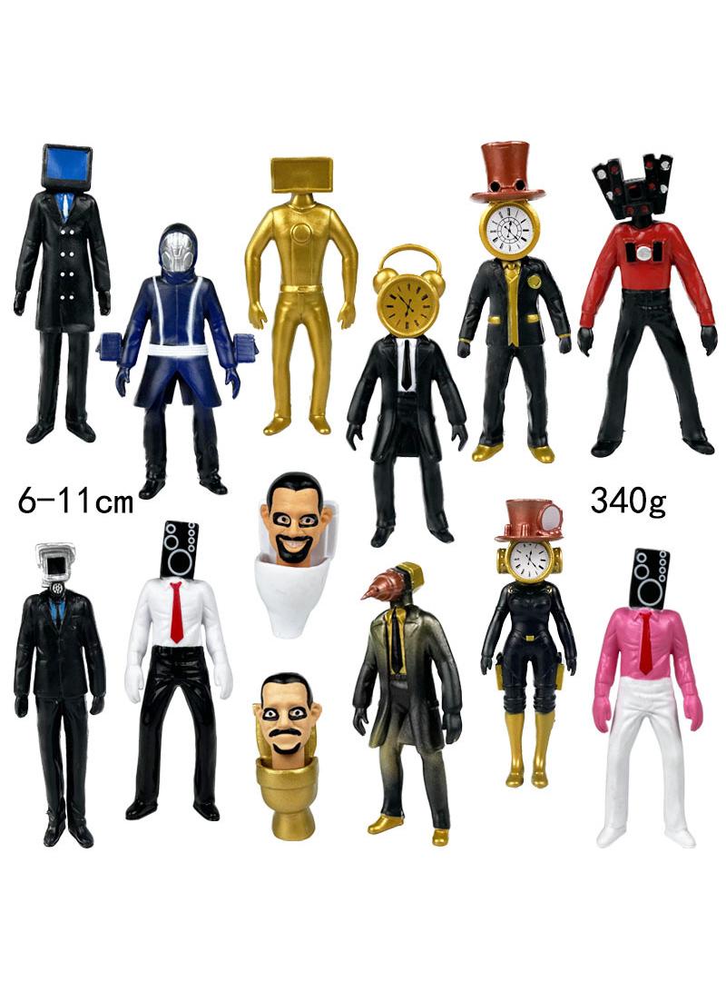 general 13 Pcs Skibidi Toilet Man Toy Set Ideas Toys Battle Horror Game Model Ideas Toys Gifts for Adult & Kids
