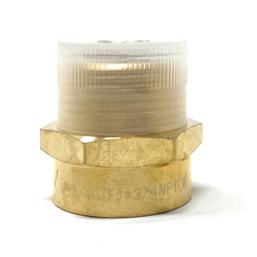 Cascada Showers G Thread (British BSPP) 3/4" Female to NPT Thread 3/4" Male Pipe Fitting Adapter - Lead-Free (3/4 inch) - Image 5