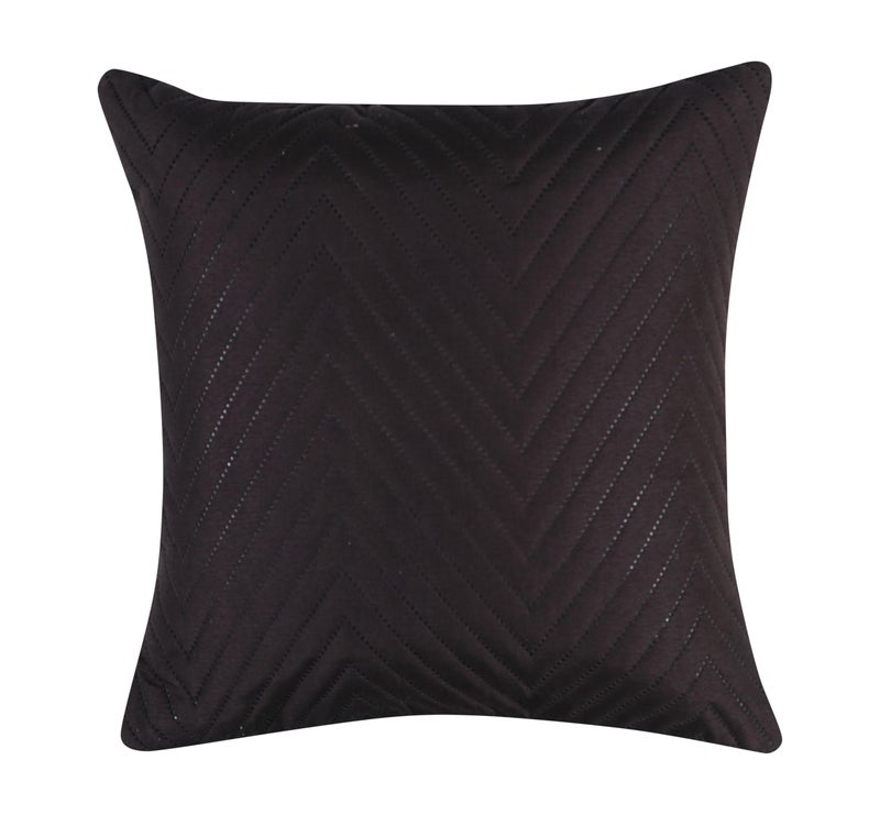RD TREND® Ultrasonic Quilted 300TC | Glace Cotton Diwan Set Pillows 3 with Bolster 2, Bedsheet (152x228 cm), 2 Bolster Covers (40x78 cm), 3 Cushion Covers (40x40 cm). (Coffee) - Image 2