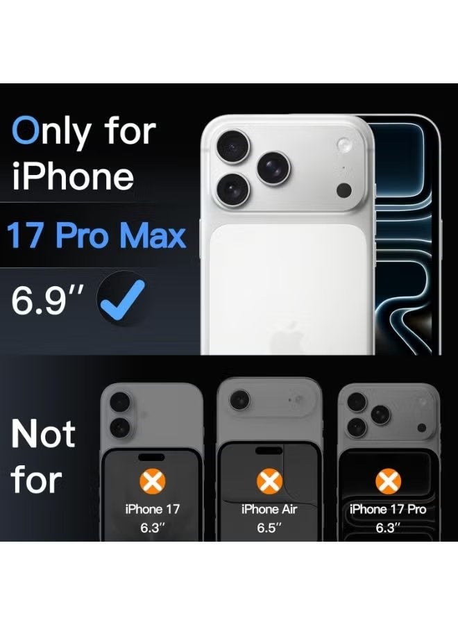 ELTRAZONE iPhone 17 Pro Max 6.9-Inch Camera Lens Protector with 9H Tempered Glass Full Coverage Shield, Ultra-Clear Anti-Scratch Drop Resistant Design, Durable Metal Plate Reinforced Lens Protection Cover - Image 2