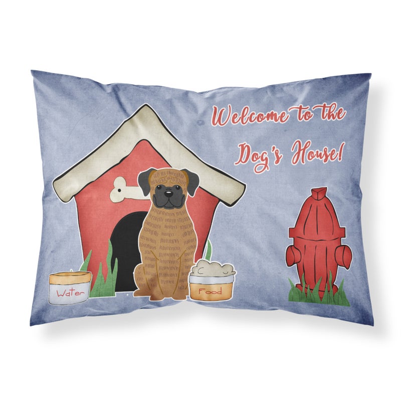 Caroline's Treasures ""Caroline's Treasures Dog House Collection Brindle Boxer Fabric Standard Pillowcase BB2871PILLOWCASE  Multicolor"" 