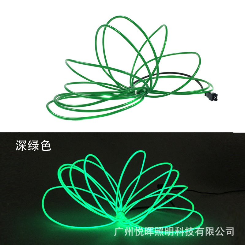 Highlight EL cold light 2.3mm Luminous Lamp Line 12V power supply decorative lamp atmosphere lamp performance decorative props - Image 1