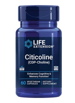 لايف إكستنشن مكمل سيتيكولين CDP-Choline لصحة الدماغ والإدراك، 60 كبسولة 